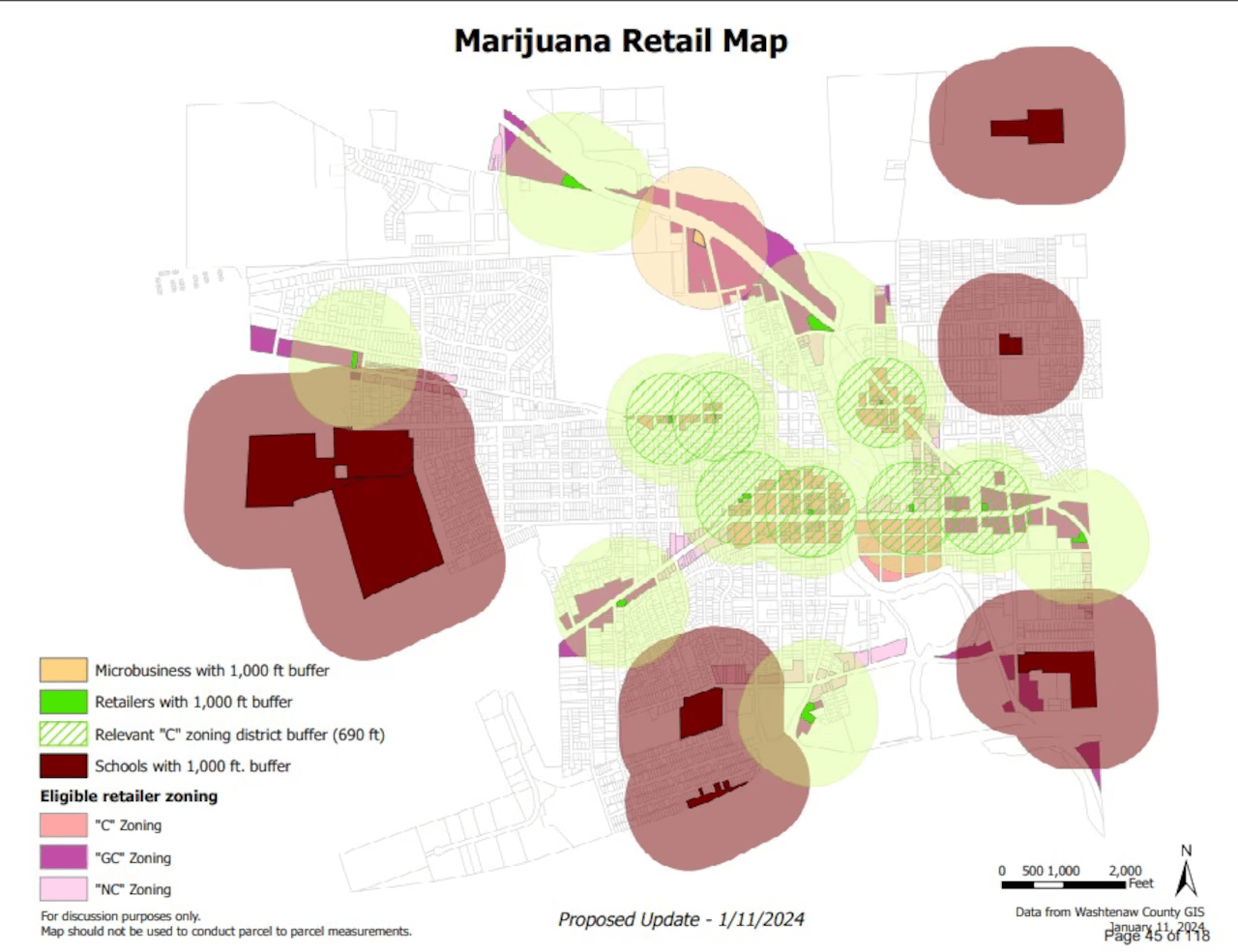 Ypsilanti Zoning Map